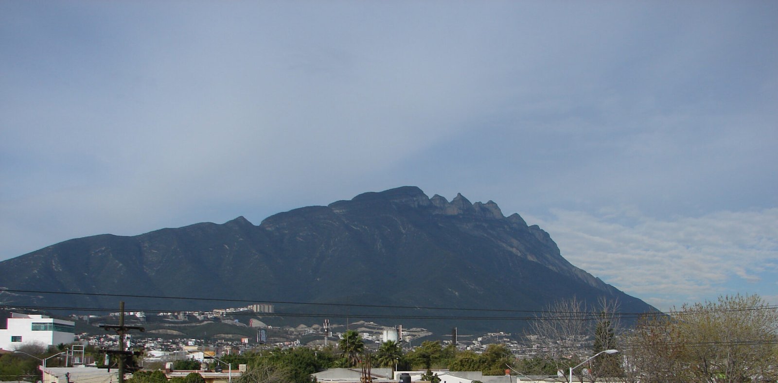 Cerro de las Mitras mountain range above Monterrey Mexico