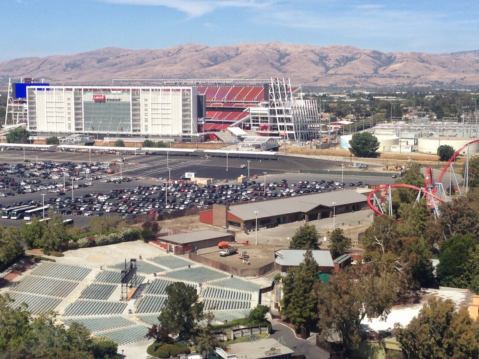 Aerial view of Levi's Stadium in Santa Clara California during the World Cup 2026 group stage