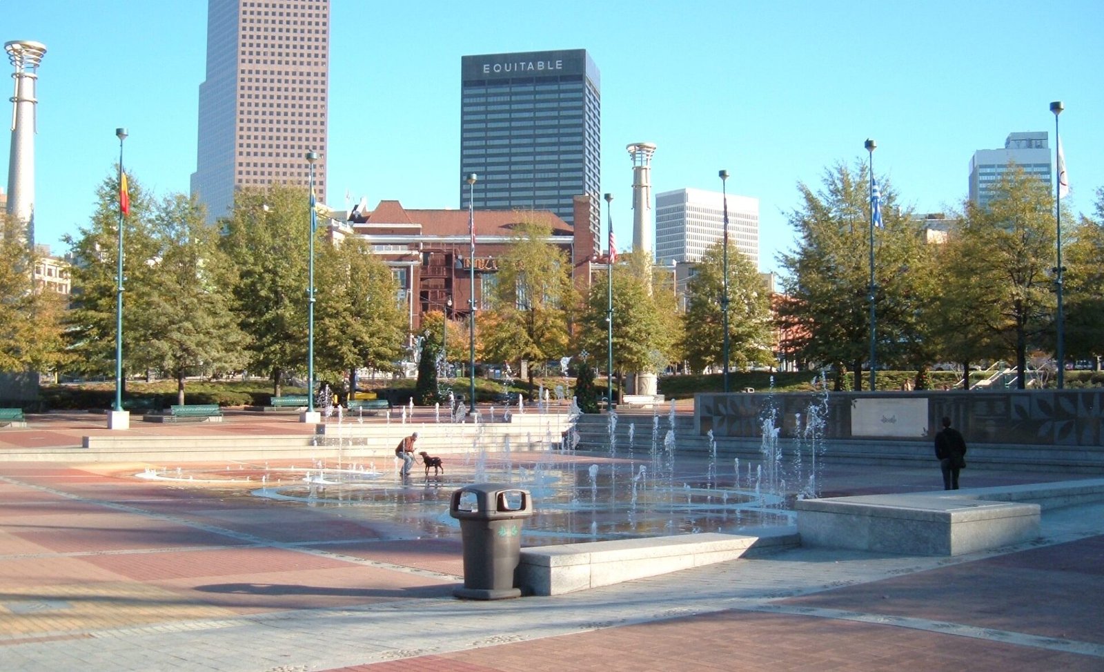 Centennial Olympic Park splash fountain Atlanta Georgia World Cup 2026 fan zone