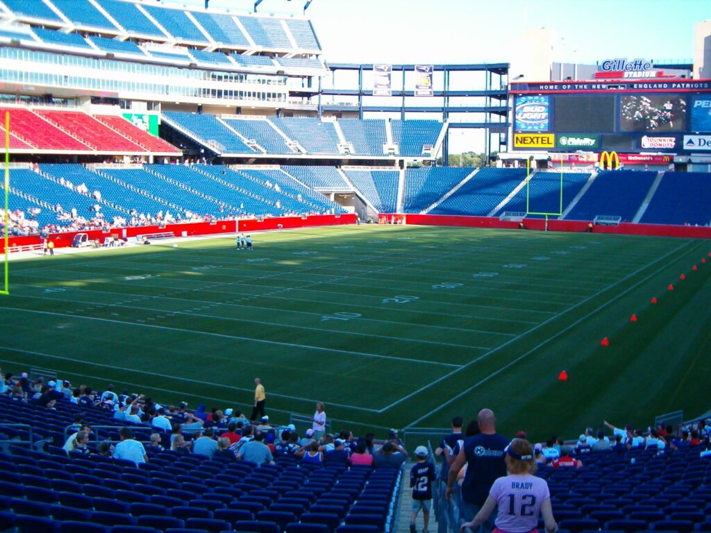 Gillette Stadium in Foxborough Massachusetts host of FIFA World Cup 2026 Boston matches
