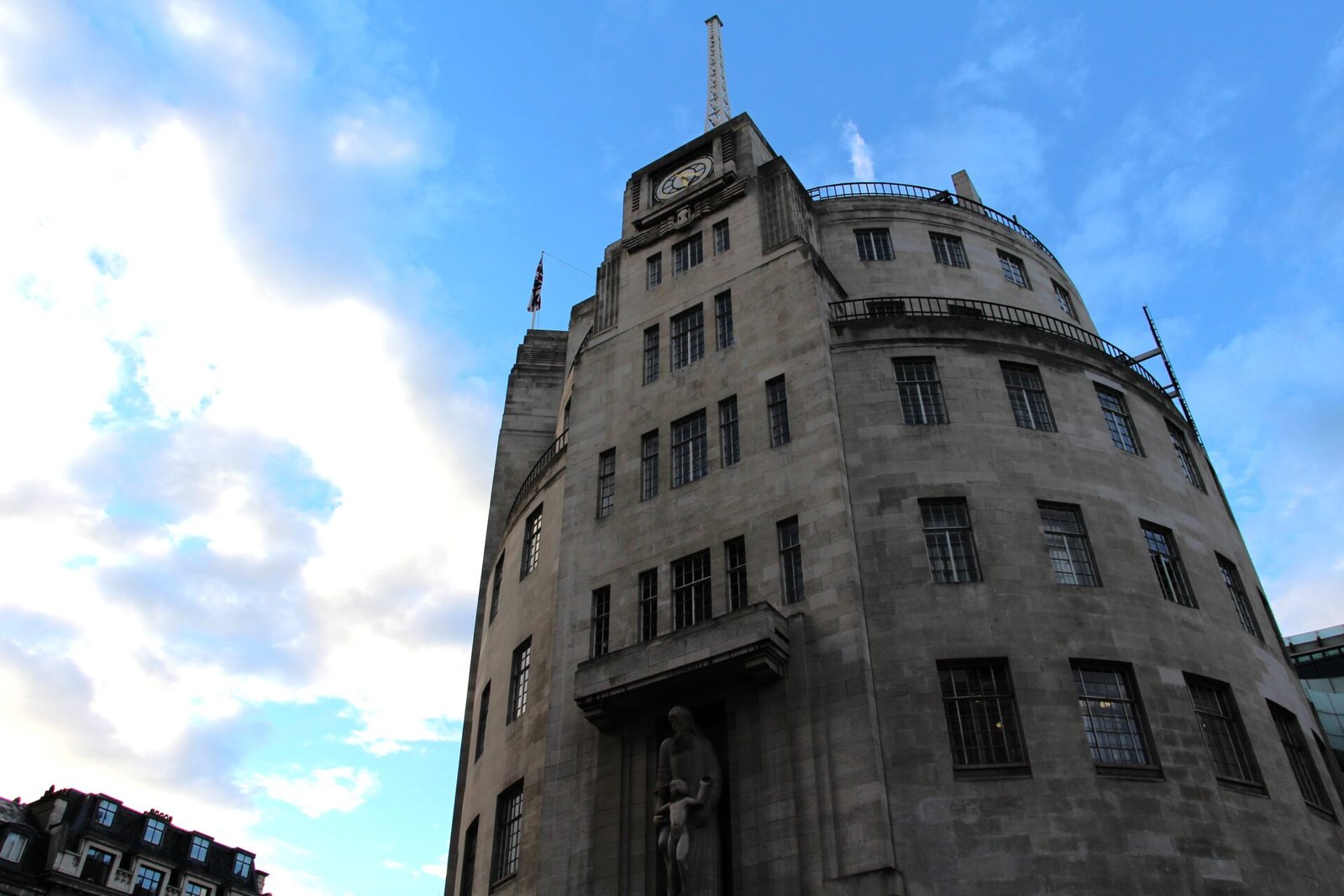 BBC Broadcasting House newsroom interior 2013