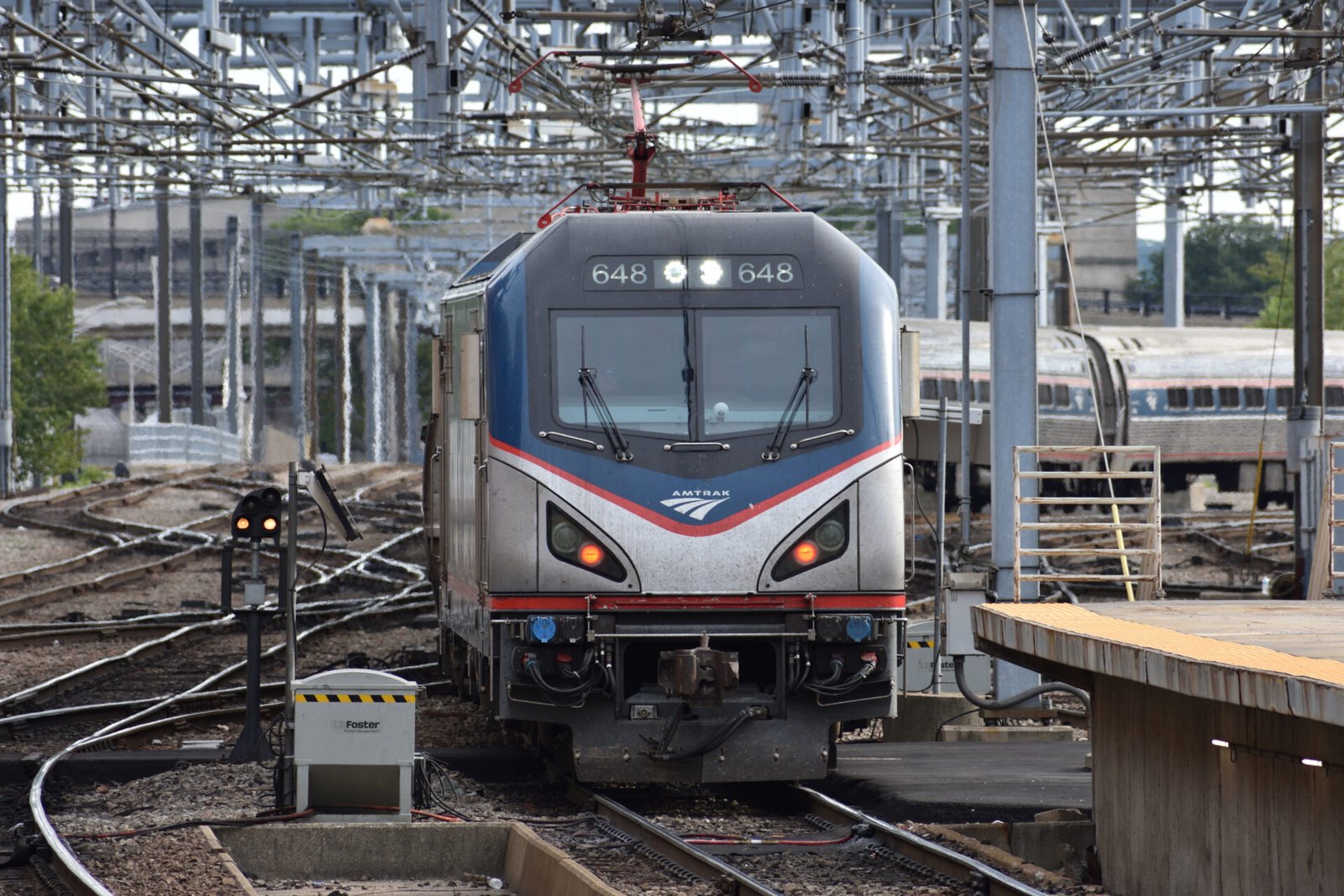 Amtrak Northeast Regional train at Boston South Station