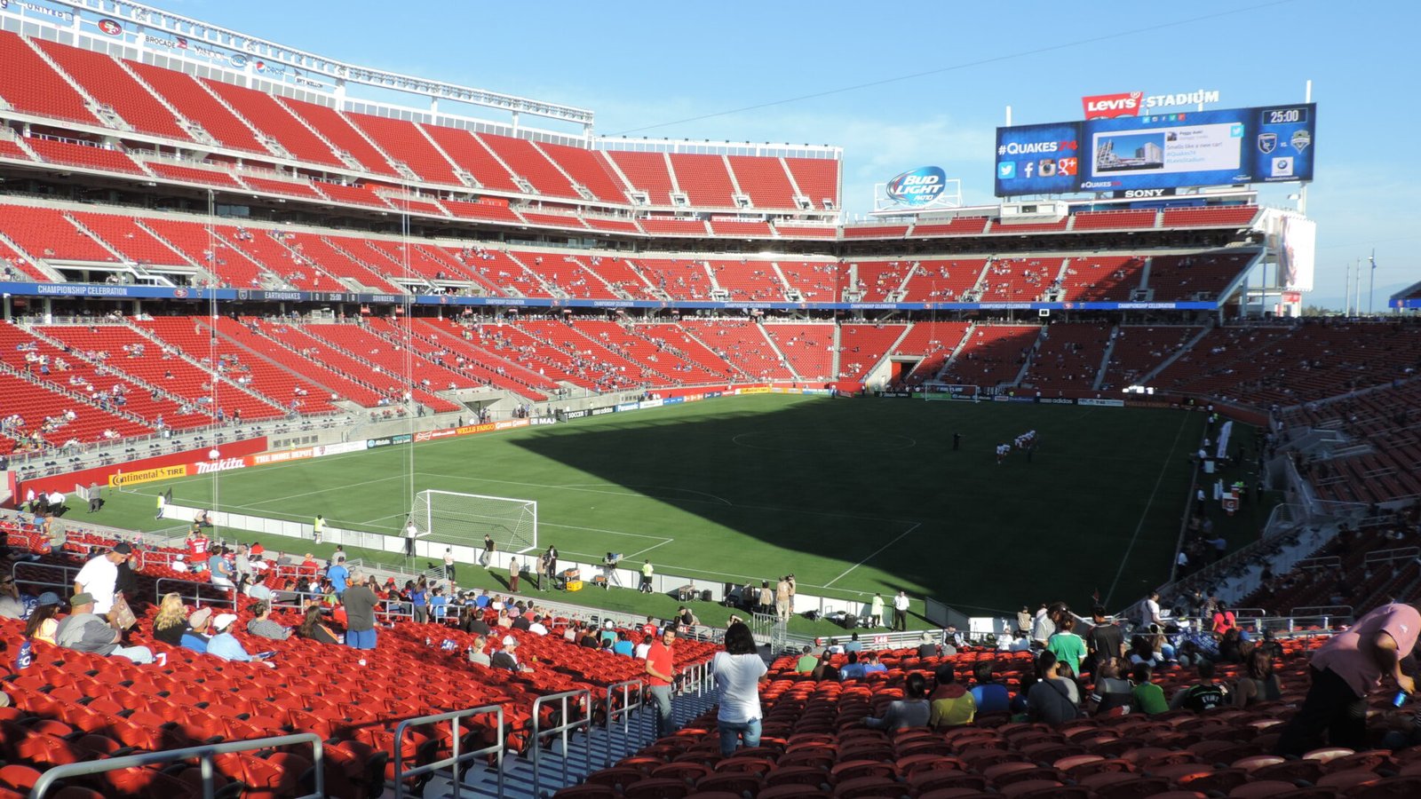 Entrance to Levi's Stadium in Santa Clara California, site of the Switzerland vs Qatar World Cup match